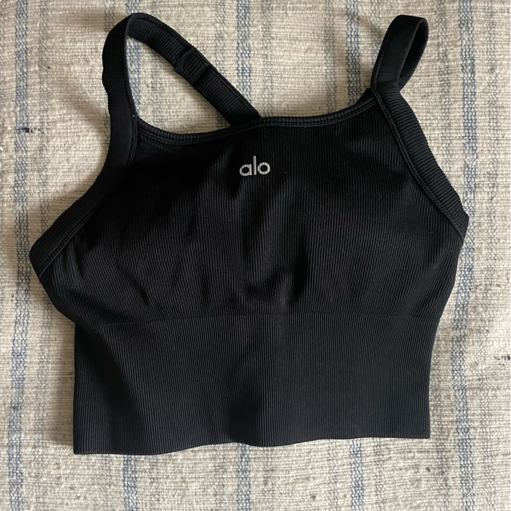 ALO Yoga Black Crop Top